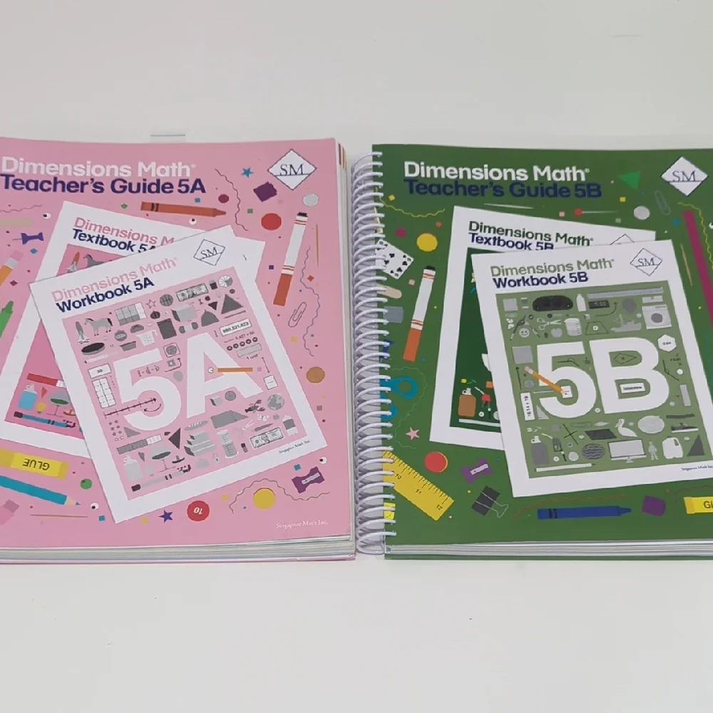 (Reserved Bundle Part2)Dimensions Math Teacher's Guide Set - 5A&5B - Picture 1 of 5